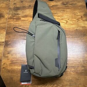 Alpaka Metro Crossbody Bag Green Axoflux 210D Left Shoulder Business Travel
